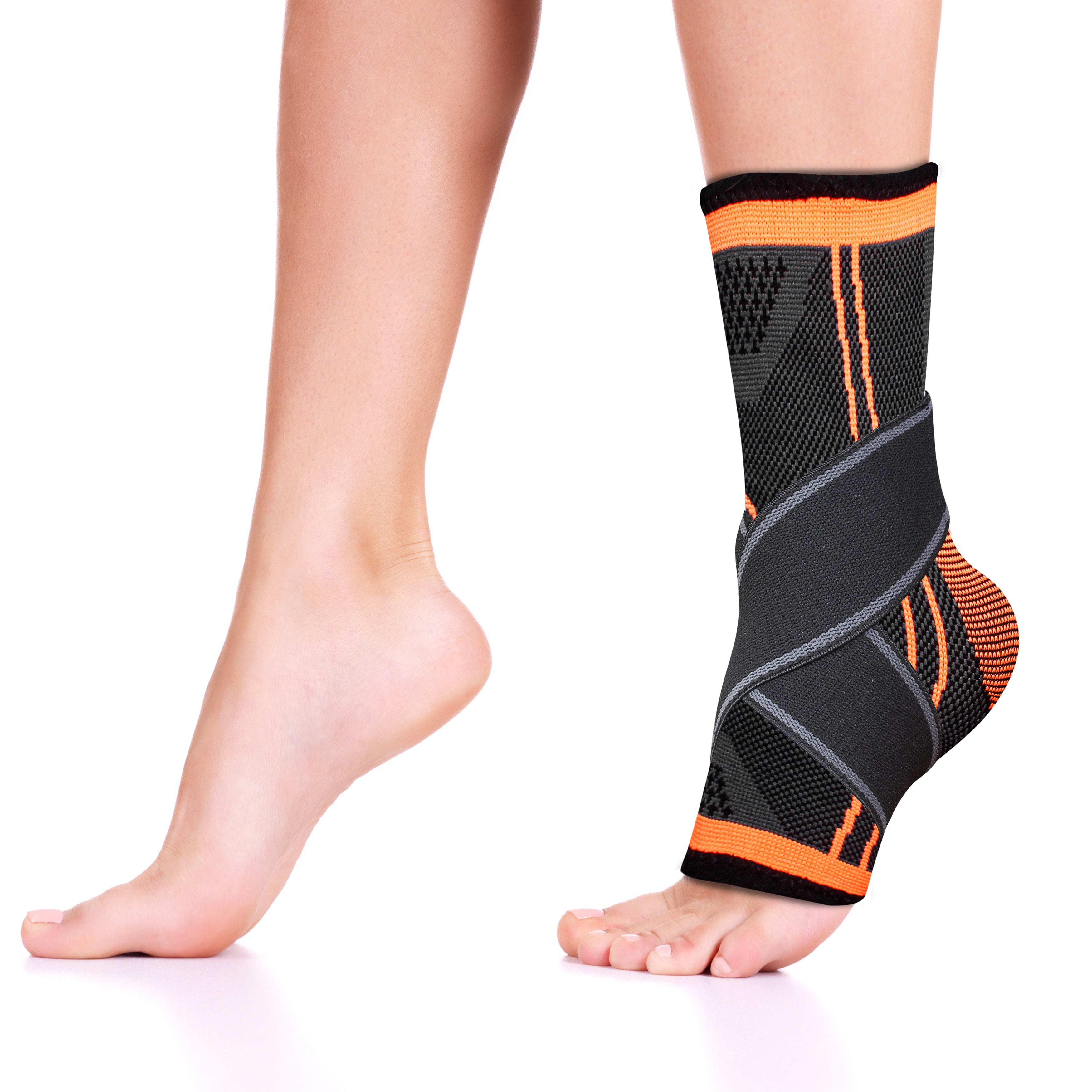 Springbok Ankle Support with Binder, Men & Women (1 Piece), for Sprained Ankles, Ankle Wrap for Stabilizing Ligaments, Plantar Fasciitis Relief, Achilles Tendonitis Pain Relief, Adjustable & Breathable Compression Ankle Support