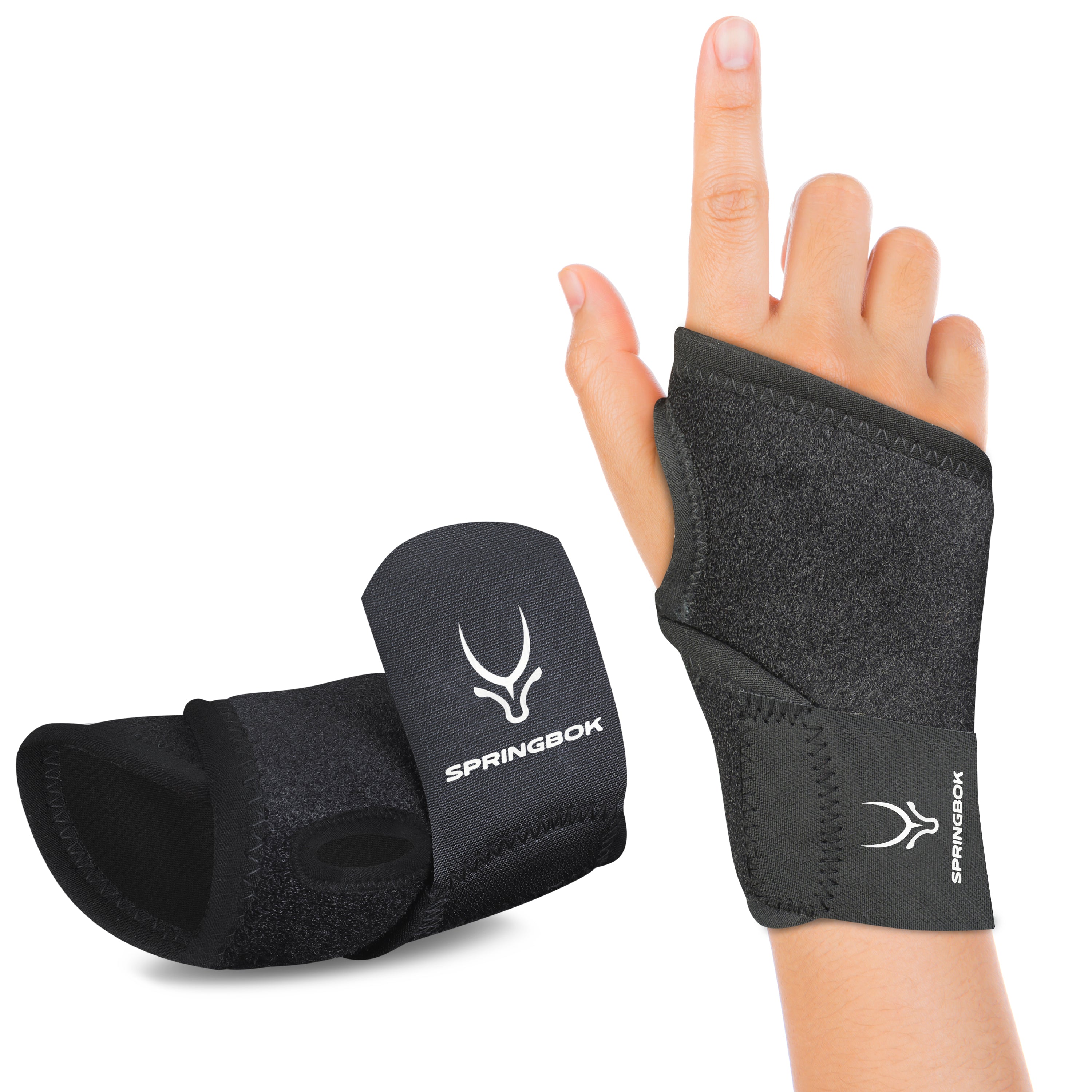 Springbok Wrist Brace With Thumb for Men & Women , for Playing Different Sports and Exercises